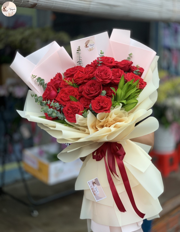 BÓ HOA HỒNG ĐỎ OHARA MÃI YÊU