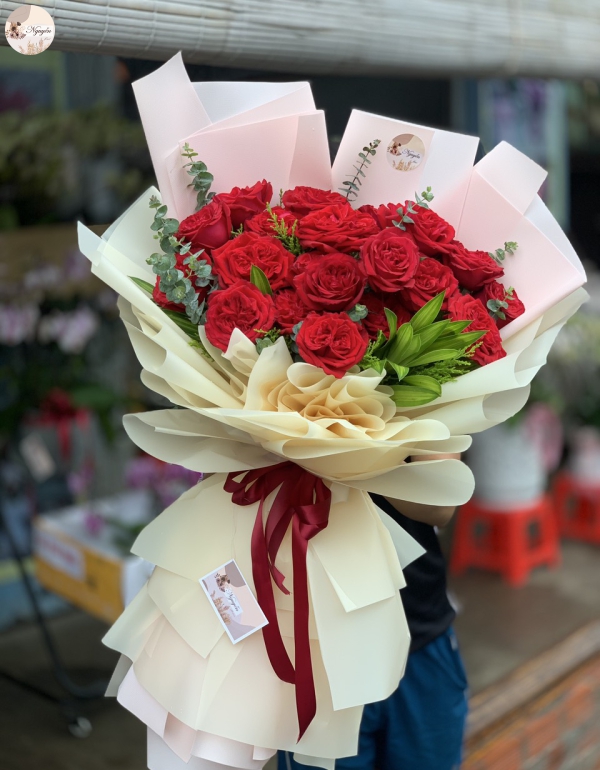 BÓ HOA HỒNG ĐỎ OHARA MÃI YÊU