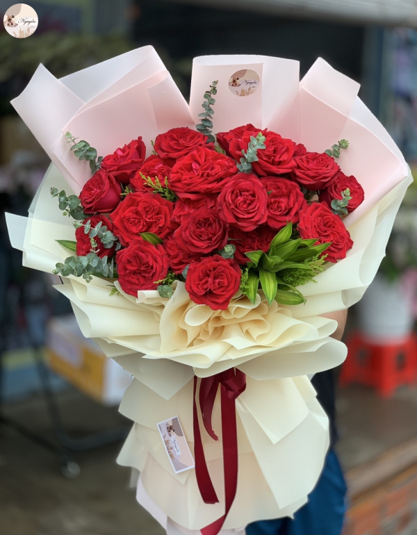 BÓ HOA HỒNG ĐỎ OHARA MÃI YÊU